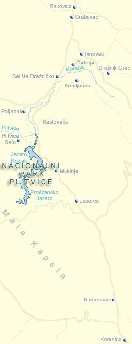 Nightlife National park Plitvice lakes