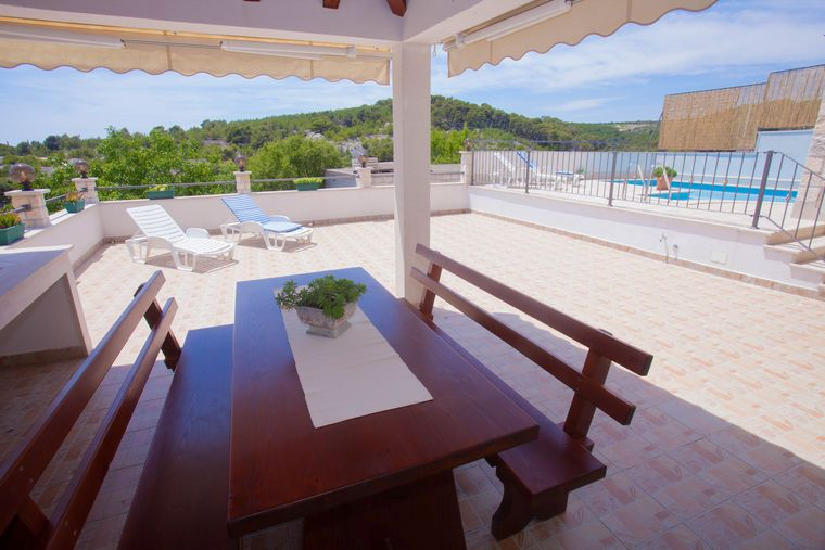 Villa avec piscine Selca, lîle Brac, Dalmatie, Croatie 