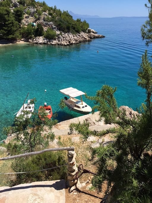 Hiša z bazenom Selca, otok Brač, Dalmacija, Hrvaška 