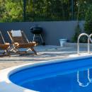 Ferienhaus mit Pool 300 m von Strand Biograd, Dalmatien 