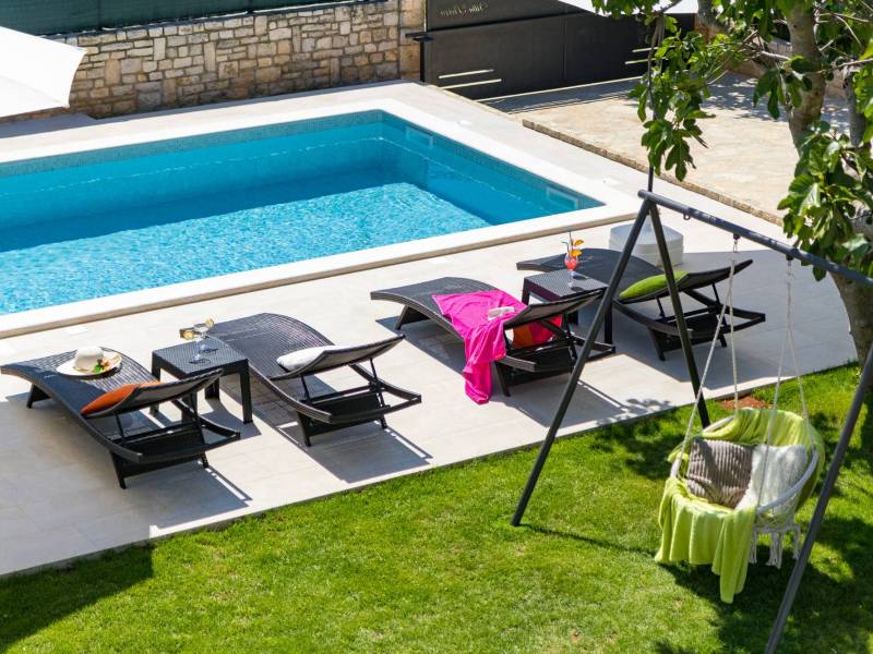 Luxusná vila s bazénom Galizana, Pula, Istria 