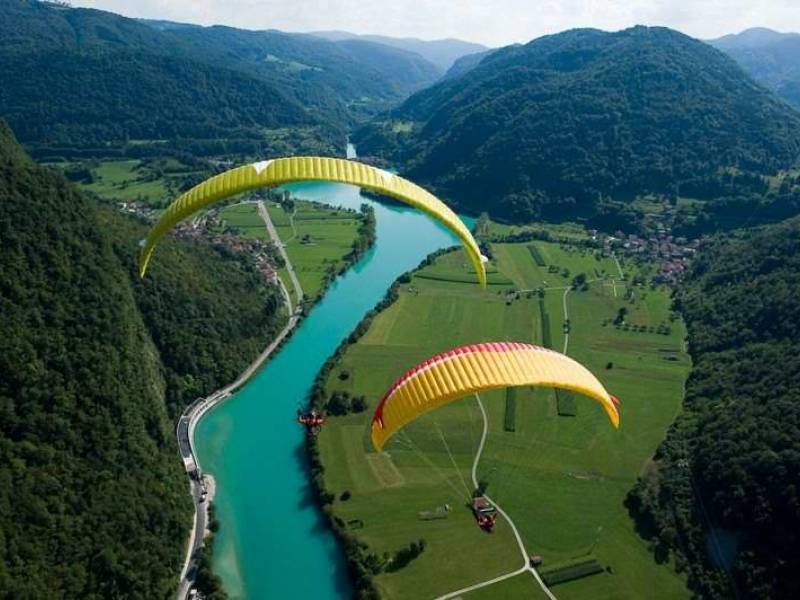 Sky riders paragliding Ambrož, Krvavec, Slovenia 