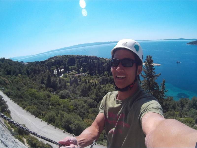 Klettern, Split, Dalmatien, Kroatien 