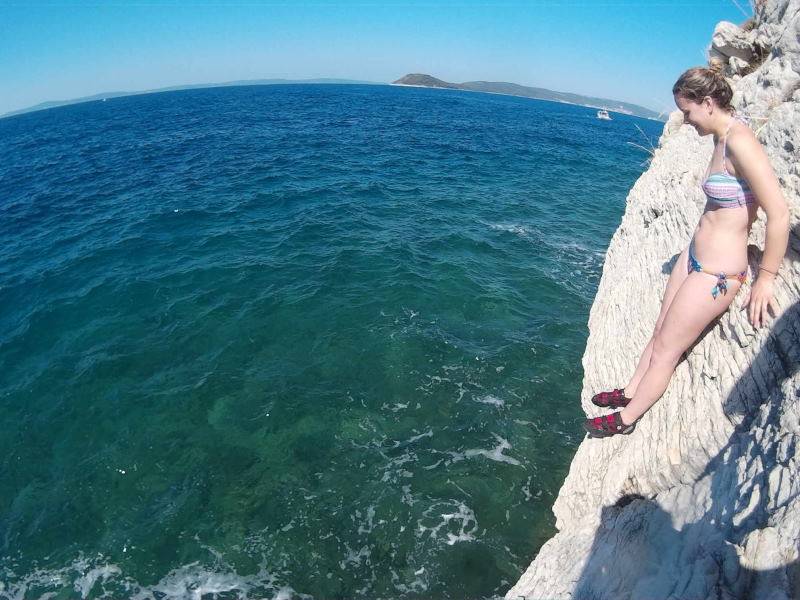 Deep Water Solo & Cliff jumping, Split, Dalmatia, Croatia 