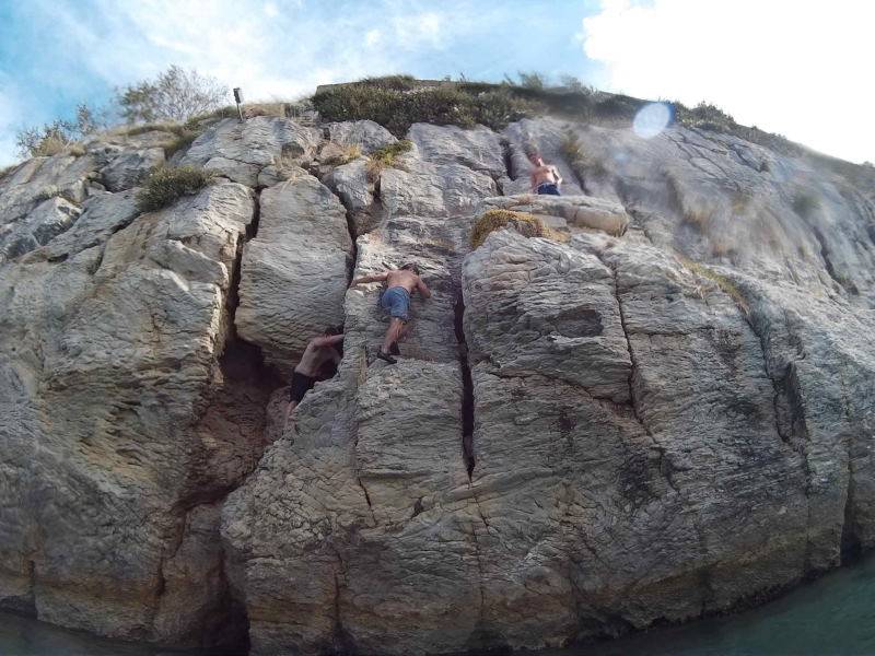 Deep Water Solo & Cliff jumping, Split, Dalmatia, Croatia 