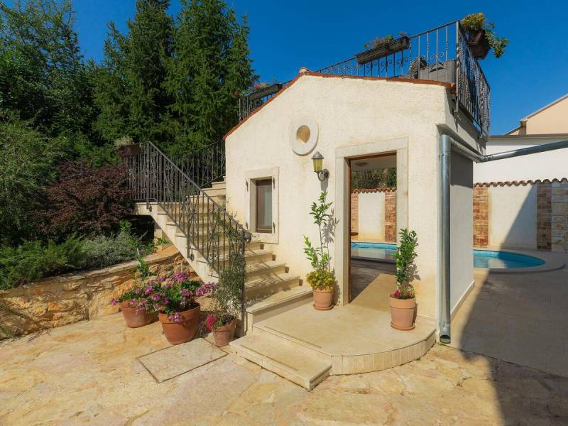 Relax holiday house with pool and spa zone in Marcana, near Pula, Istria, Croatia 