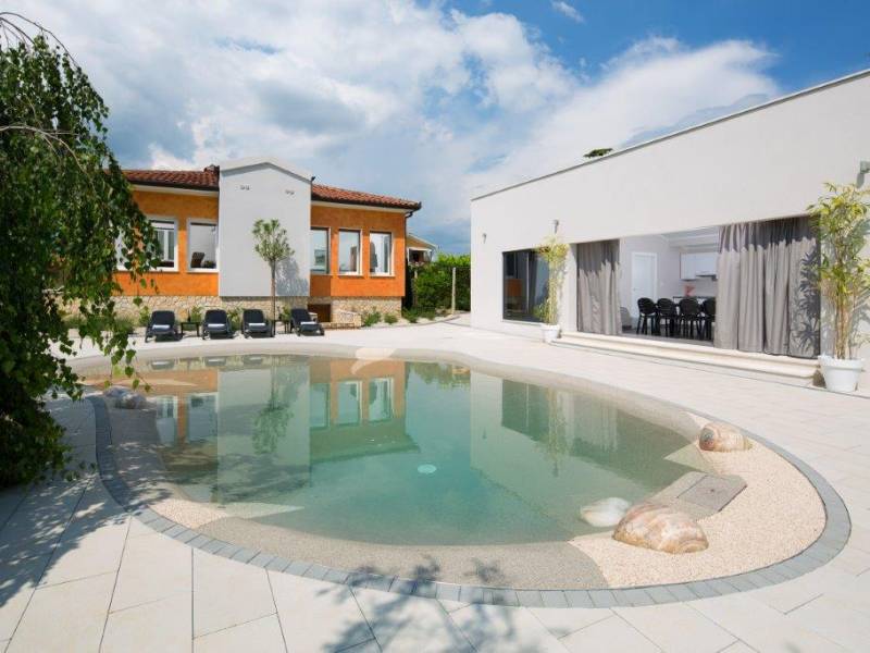 Luxus Ferienhaus mit Pool in Nedescina, Rabac, Istrien, Kroatien 