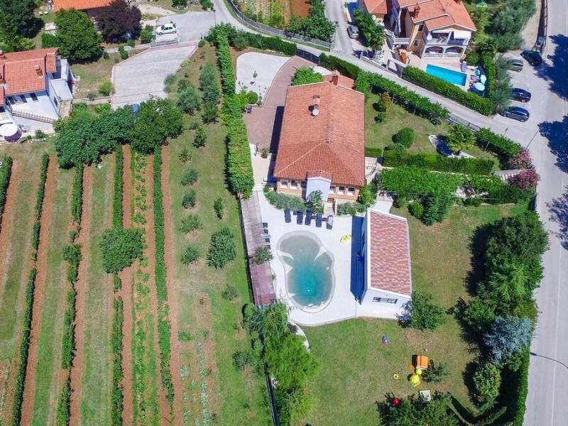 Luxus Ferienhaus mit Pool in Nedescina, Rabac, Istrien, Kroatien 