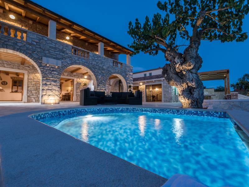 Holiday house with pool, Sukosan, Zadar, Dalmatia, Croatia 