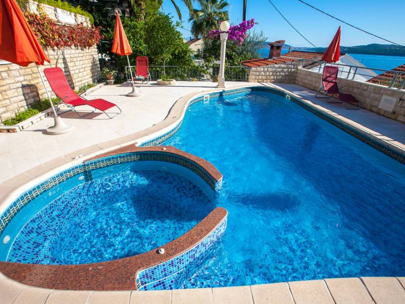 Holiday house with pool Seget Vranjica, Trogir, Dalmatia, Croatia 