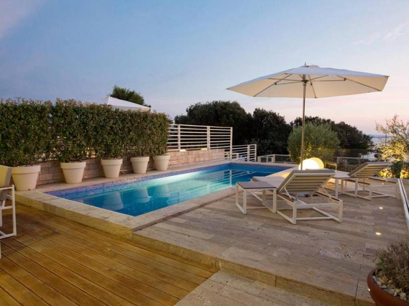 Luksusowa willa z basenem bezpośrednio nad morzem, Petrcane, Zadar, Dalmacja, Chorwacja 