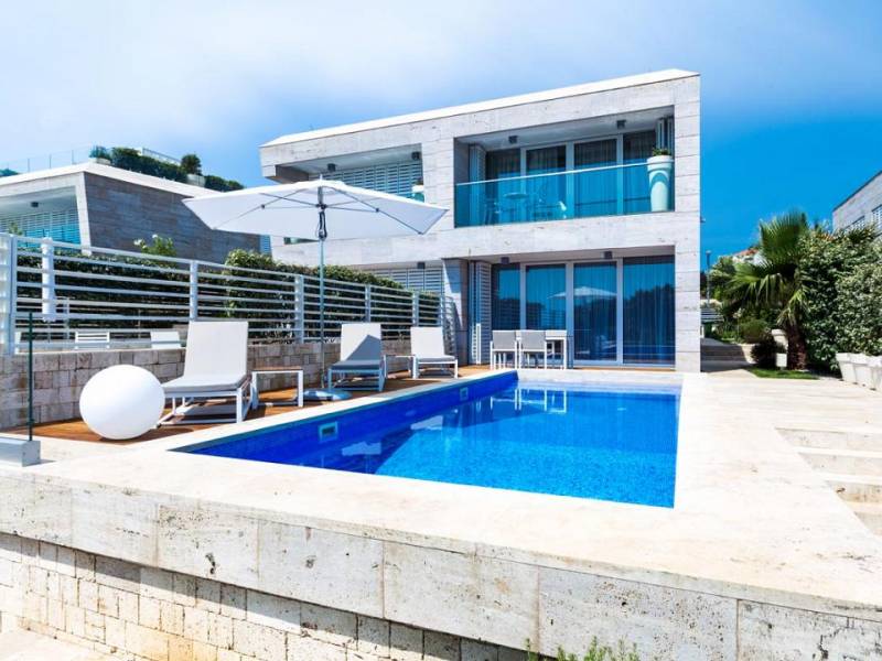 Villa con piscina, direttamente sul mare, Petrcane, Zadar, Dalmazia, Croazia 