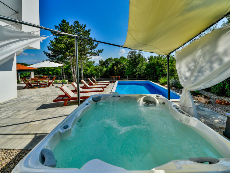 Luxus vila medencével Krk, Kvarner, Horvátország 