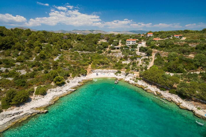 Luxusvilla mit Pool auf der Insel von Ciovo, Dalmatien, Kroatien 