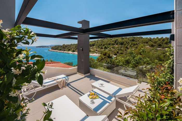 Luxusní vila s bazénem na ostrově Čiovo, Dalmácie, Chorvatsko 