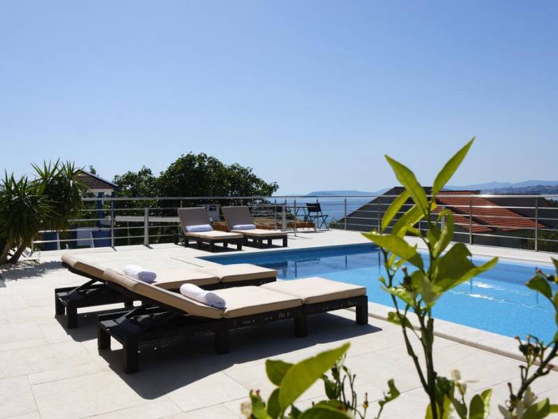 Luxusvilla mit Pool und Fitness, Podstrana, Split, Dalmatien, Kroatien 