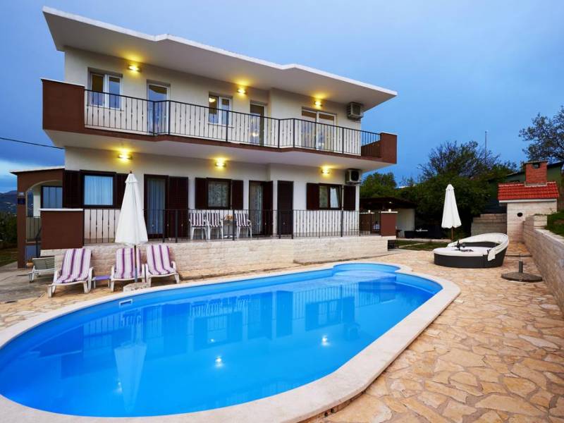 Holiday house with pool in Split, Dalmatia, Croatia 