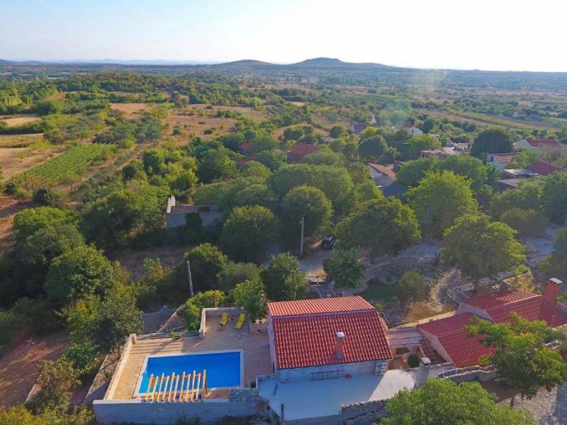 Villa avec piscine, Ravni Kotari, Zadar, Dalmatie, Croatie 