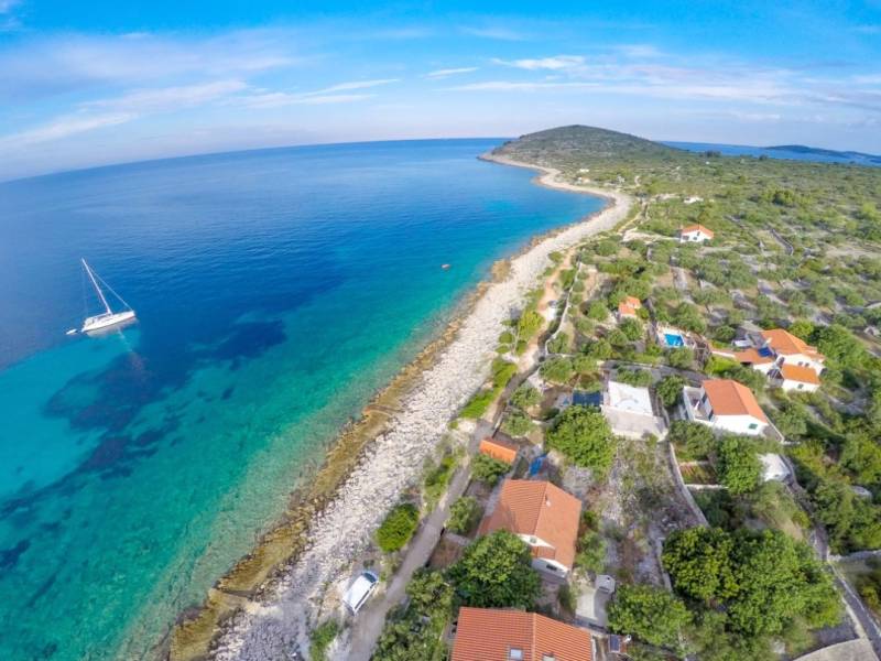 Villa Pearl of Adriatic avec piscine privée, à 10 m de la mer, île de Drvenik Mali, Dalmatie 