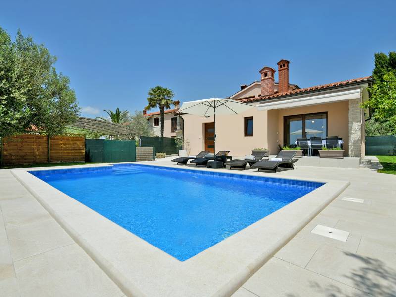 Villa Natali con piscina privata a Galizana vicino a Pola, Istria, Croazia 