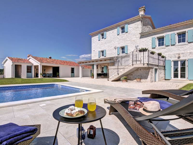 Stenen Villa Milic met privé zwembad, Barat, Istrië 