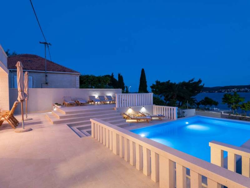 Ferienhaus mit pool in Kuciste, Peljesac, direkt am Meer, Dalmatien, Kroatien 