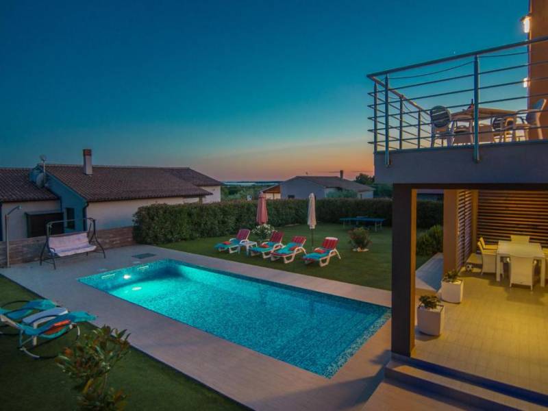 Villa Stefanja with private pool in Galizana, near Pula, Istria, Croatia 