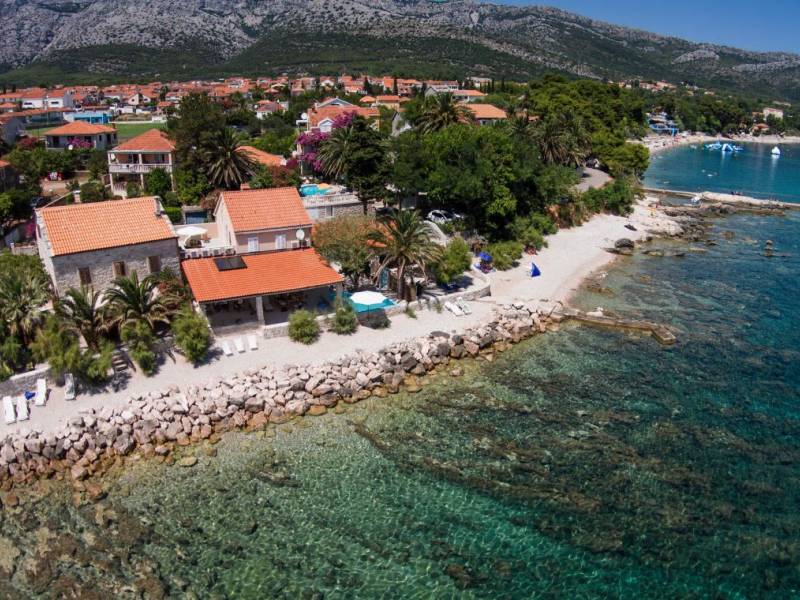 Hiša Orebić z bazenom, direktno na moru, Dalmacija, Hrvaška 