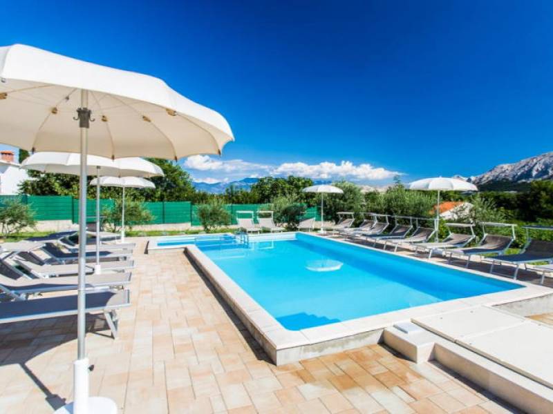 Ferienwohnungen Baska mit Pool auf Insel Krk, Kroatien 