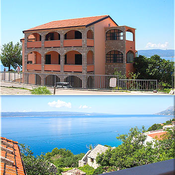 Apartamenty Willa Sandy Beach, Brela, Dalmácie, Chorwacja 