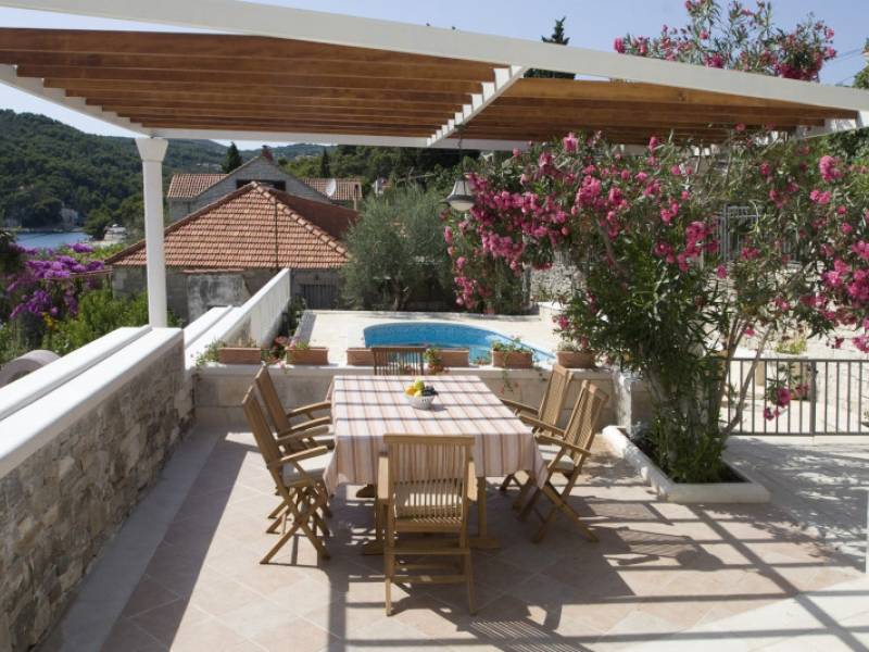 Casa vacanze Sumartin con piscina, isola di Brac, Dalmazia, Croazia 