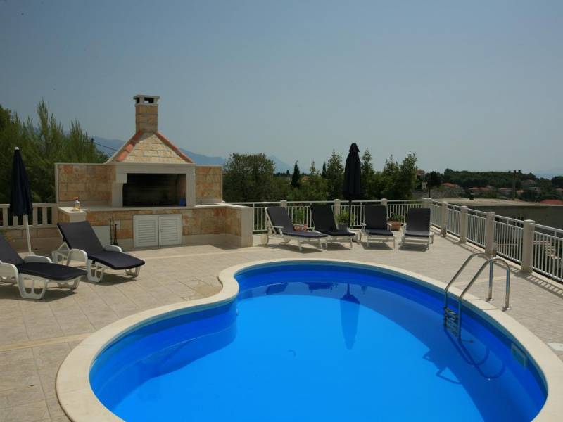 Casa vacanze con piscina Sumartin, isola di Brac, Dalmazia, Croazia 