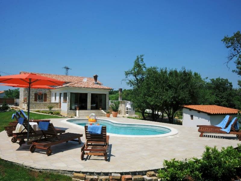 Vakantiehuis met zwembad Nedescina, Rabac, Istrië, Kroatië 