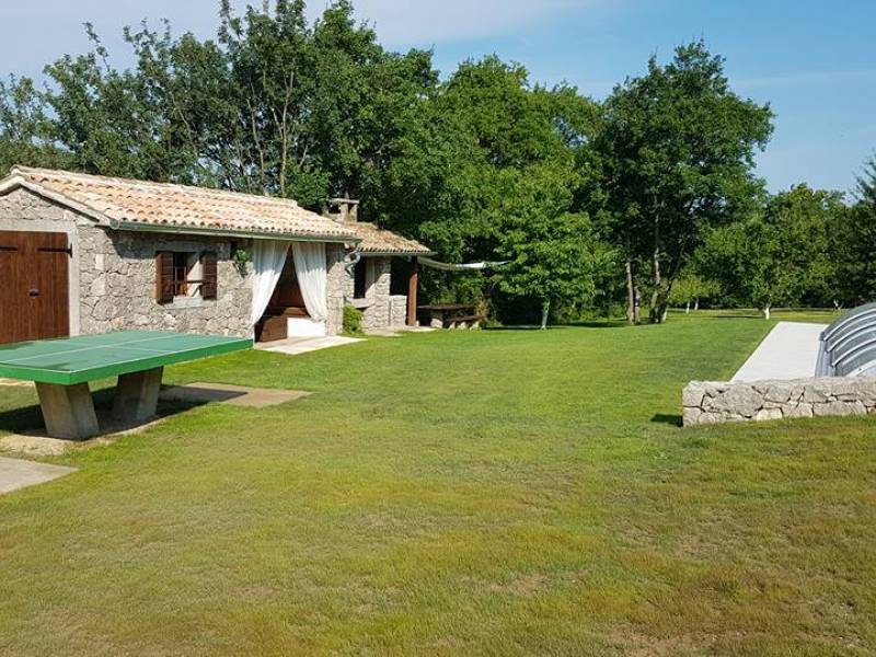 Ferienhaus mit Pool, Roc, Istrien, Kroatien 