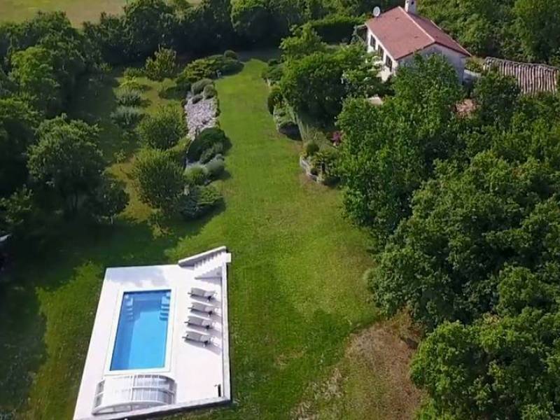 Ferienhaus mit Pool, Roc, Istrien, Kroatien 