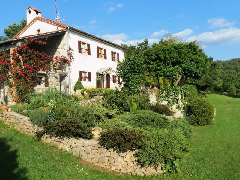 Ferienhaus mit Pool, Roc, Istrien, Kroatien 