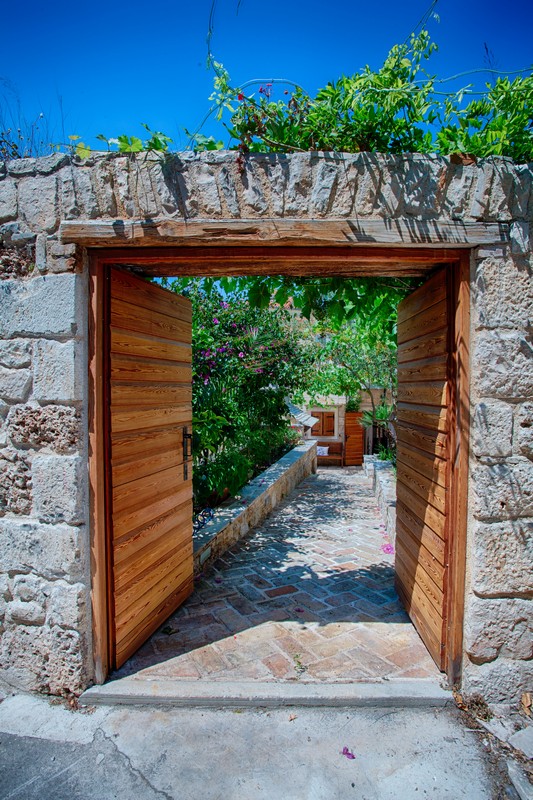 Vakantiehuis Komiza, hevelse Vis, Dalmatia, Kroatië Garden ground floor