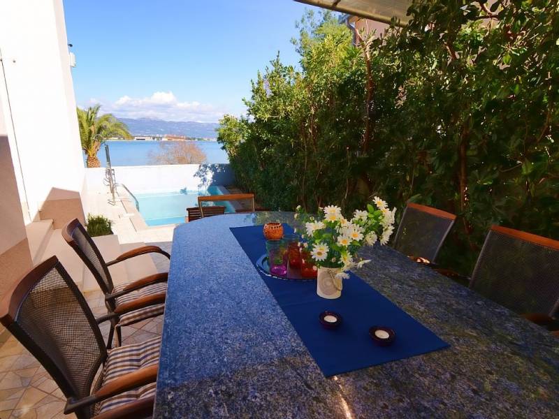 Villa with pool in Trogir direct at the sea, Dalmatia, Croatia Villa with pool in Trogir direct at the sea, Dalmatia, Croatia