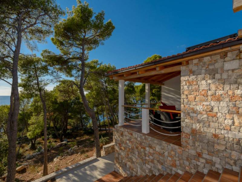 Luxus Ferienhaus direkt an Strand, insel Drvenik Veliki, Dalmatien, Kroatien 