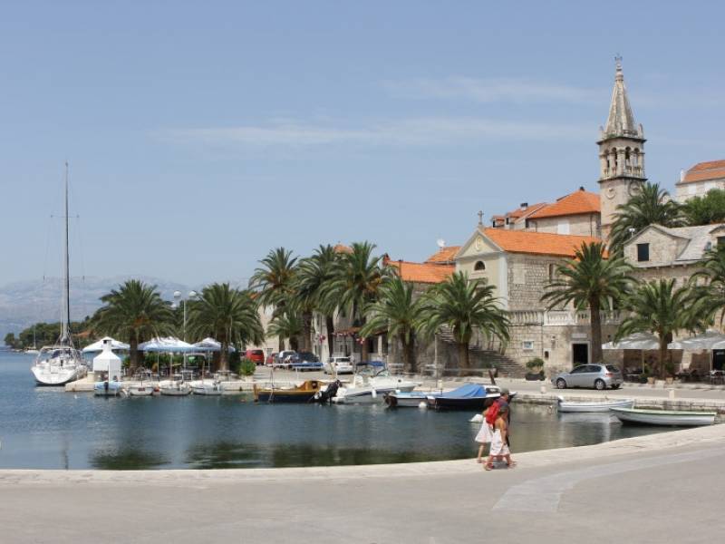 Willa z basenem Splitska, Wyspa Brac, Dalmácie, Chorwacja 