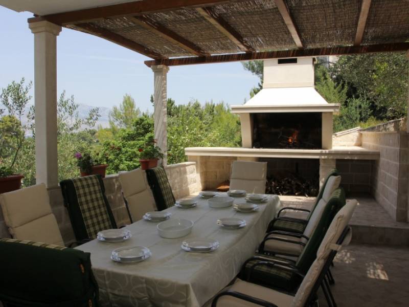 Casa vacanze con piscina Splitska, isola di Brac, Dalmazia, Croazia 