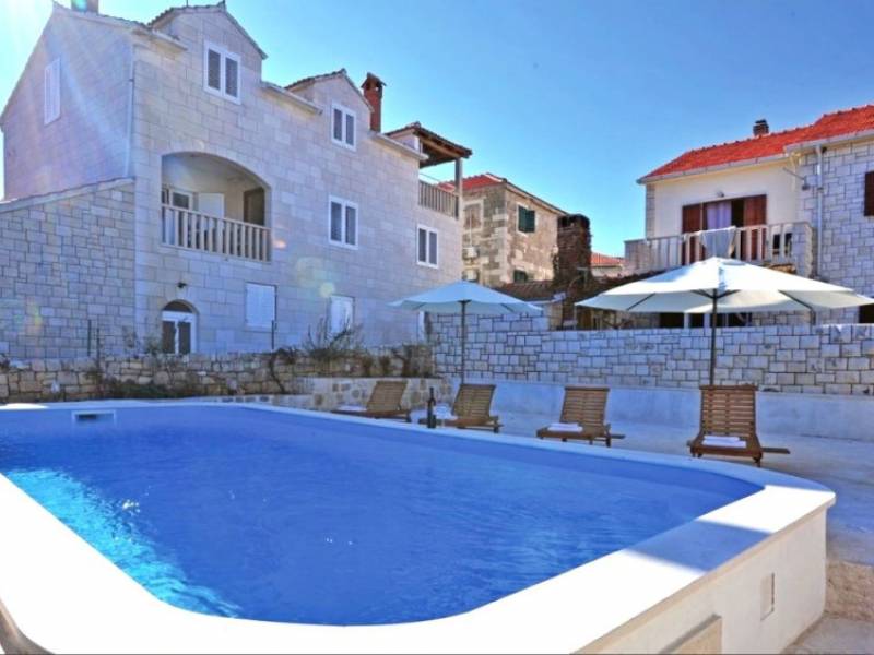 Ferienhaus Zoran mit Pool Postira, Insel Brac, Dalmatien, Kroatien 