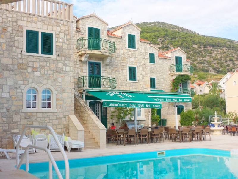 Hotel Ivan, Bol, lîle Brac, Dalmatie, Croatie 